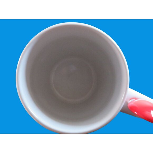 Christmas Mug W/ Red Truck & Tree Design Includes Red Spoon - Picture 5 of 5